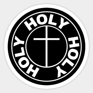 Thrice Holy God Christian Cross Logo Sticker